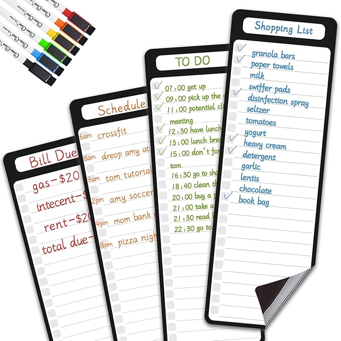 Magnetic Dry Erase List Board by CleverClean