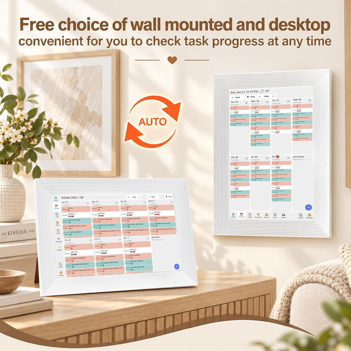 10.1" WiFi Digital Family Calendar