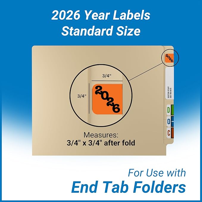 2026 Year Labels, Doctor Stuff 2026 Chart Stickers, Jeter Style, USA Made Year - Image 3