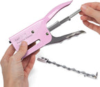 Rapesco 1345 Porpoise Classic Stapling Plier, 45 Sheet Capacity, Pink | All-Metal Construction, Rotating Anvil for Pinning, Ergonomic Contoured Grip, Rear-Loading, for Office and School