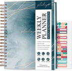PLANBERRY Large Hourly Schedule Planner Premium – Undated Organizer by PLANBERRY