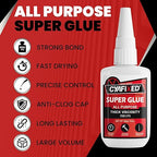 Thick Super Glue 120 Gram, Heavy Duty Instant Cyanoacrylate Adhesive - Image 7