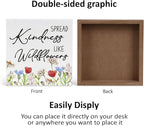 3 Pcs Inspirational Wood Box Sign Set, 5x5 Inches Motivational Quotes Wooden - Image 4