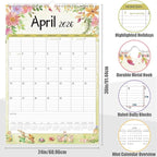 GuassLee Extra Large Wall Calendar 2026, 24-Month Aesthetic Large Calendar Jan. - Image 2