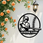 Personalized Baseball Metal Sign, Custom Baseball Signs Wall Art, Custom Name - Image 5