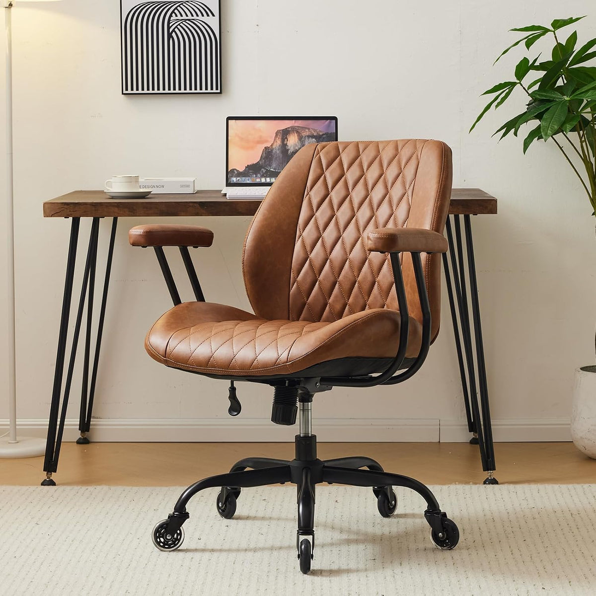 yfo home office desk chair office rubber casters, main product view