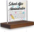 School Office Administrator Gift Sign, Appreciation Plaque by Pariveca