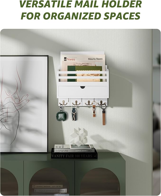 Rebee Vision Decorative Mail Organizer Wall Mount - Image 2