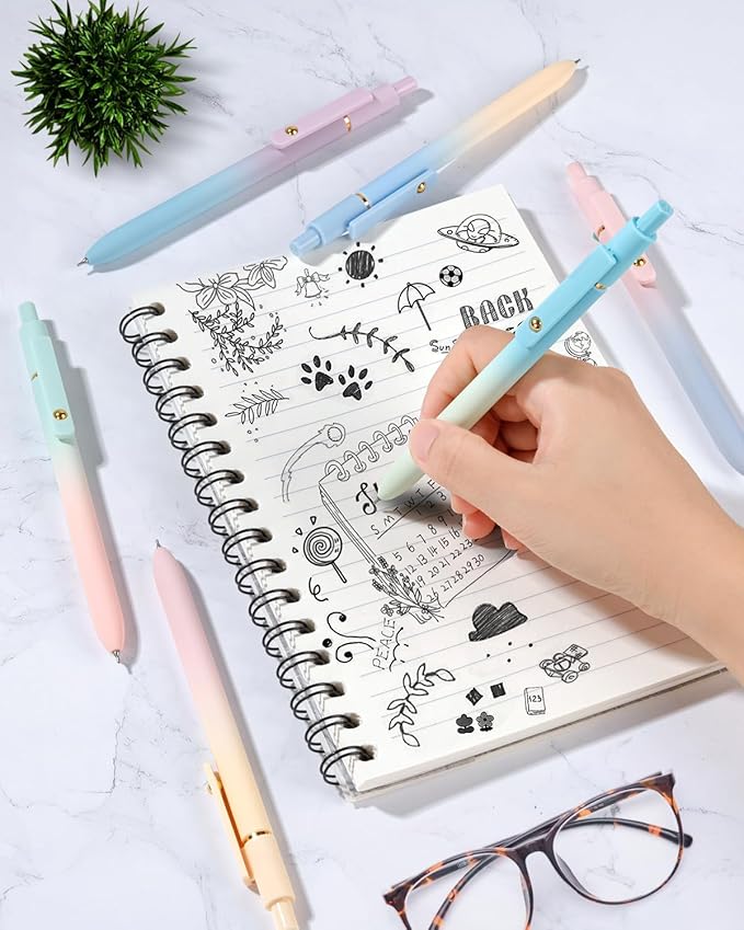 FIOVER Gel Pens, Cute Office Back to School Supplies Gifts - Image 4