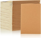 MIVIDE 50 Pack A5 Kraft Notebooks Bulk, 8.3” x 5.5” Lined Paper Journal by MIVIDE