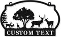 Personalized Deer Bear Metal House Numbers by HYTSIGN