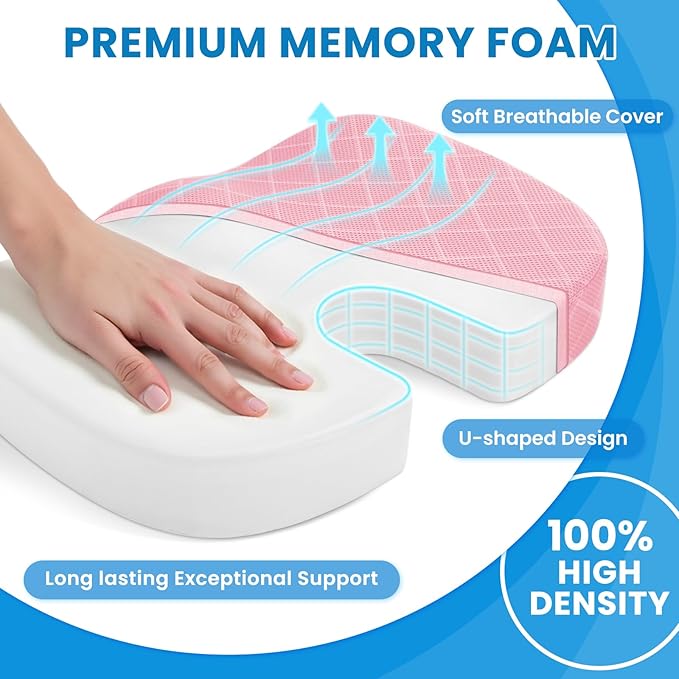 TushGuard Office/Car Seat Cushion, Non-Slip Sciatica & Back Coccyx Tailbone - Image 3