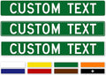 Custom Street Sign, Road Sign, Address Sign, 8 Colors, Reflective Option by MySignCenter