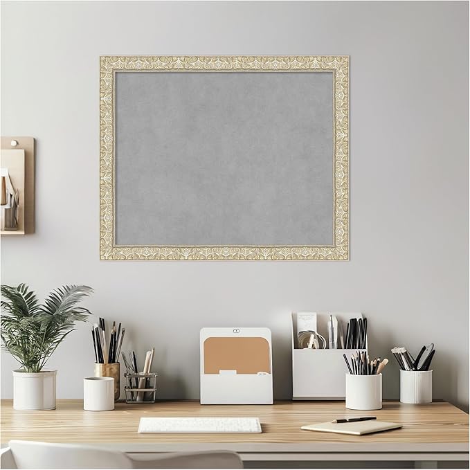 Amanti Art Silver Framed Magnetic Board 18x22 Small Vision Board - Image 6
