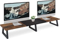 TEAMIX 42 inch Large Dual Monitor Riser, Extra Long Monitor Stand Riser Wide TV by TEAMIX