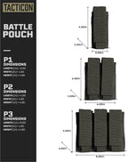 Tacticon P1 P2 P3 BattlePouch | Universal Pistol Mag Pouch | Combat Veteran - Image 2