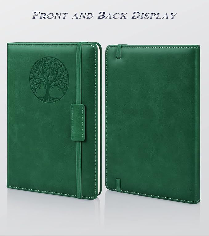 Biuwory Lined Journal Notebook for Women Men, 256 Pages A5 Hardcover Leather - Image 3