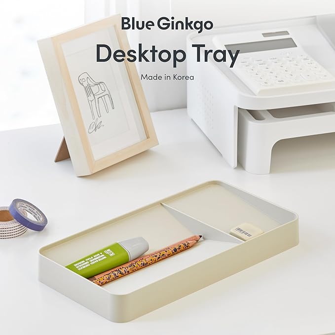 BLUE GINKGO Desk Tray – Korean-Made Organizer - Image 2