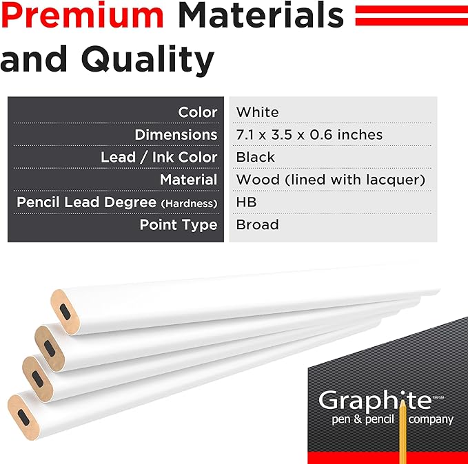GRAPHITE Hard Lead Carpenter Pencils Bulk - Image 2