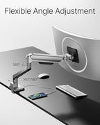 monTEK Deluxe Monitor Arm with USB A/C up to 40 Inch Holds 26.4 lbs Curved - Image 5