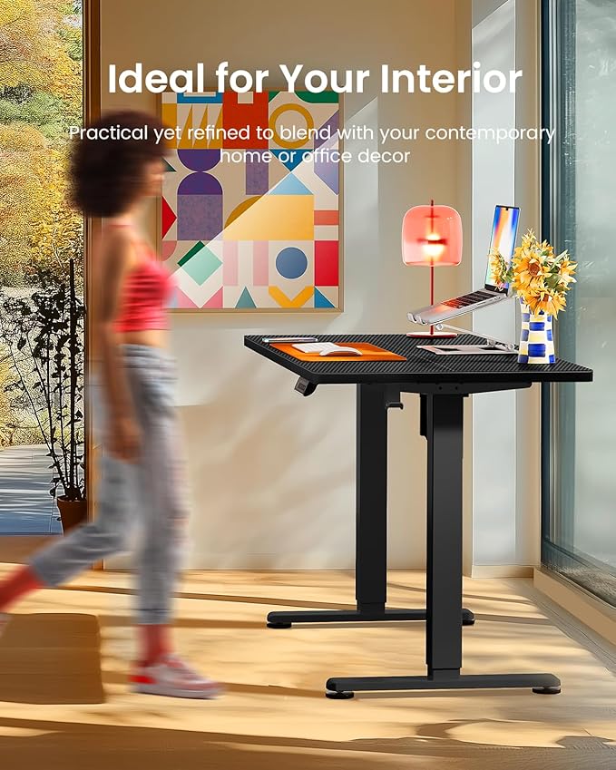 ErGear Height Adjustable Electric Standing Desk, 47.2 x 23.6 Inches Sit Stand - Image 4