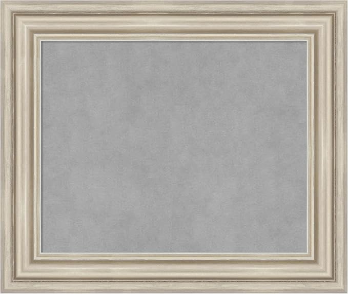 Amanti Art Silver Framed Magnetic Board 22x26 Small Vision Board by AmantiArt