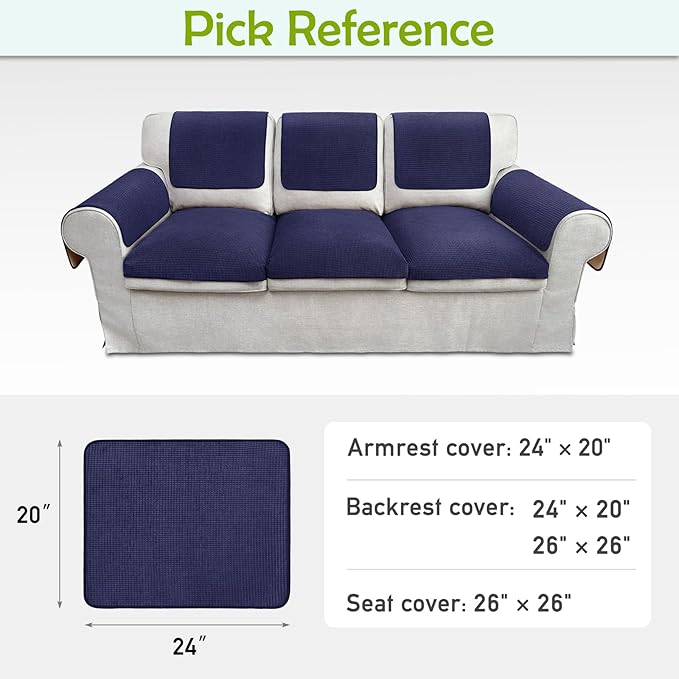 Couch Arm Covers, Sofa Arm Covers, Waterproof Armrest Cover - Image 6