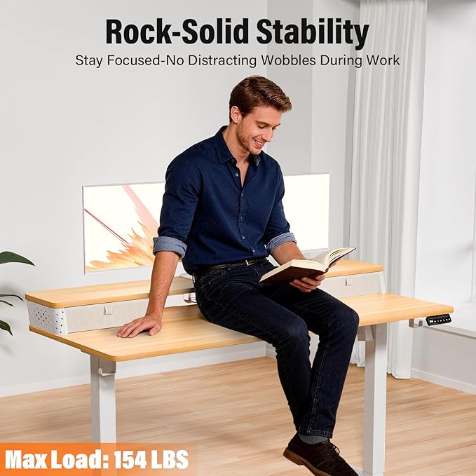 Kingant 48 x 24 Inch Electric Standing Desk - Image 6
