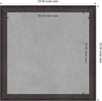 Amanti Art Black Framed Magnetic Board 23x23 Medium Vision Board - Image 4