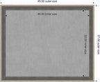 Amanti Art Grey Framed Magnetic Board 37x45 X-Large Vision Board - Image 2