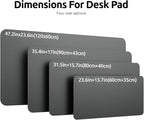 YSAGi Leather Desk Protector, Office Mat, Large Mouse Mat, Non-Slip PU Leather - Image 8