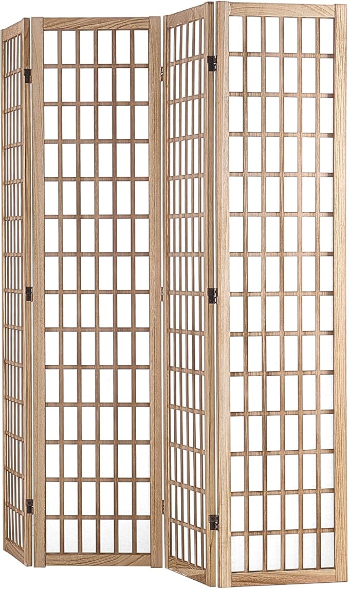 VEVOR Room Divider, 4 Panel Japanese Room Divider, Folding Privacy Screen Indoor - Image 10