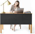 HolyMaji 48" Under Desk Privacy Panel Self-Adhesive Modesty Panel 600D Heavy by HolyMaji