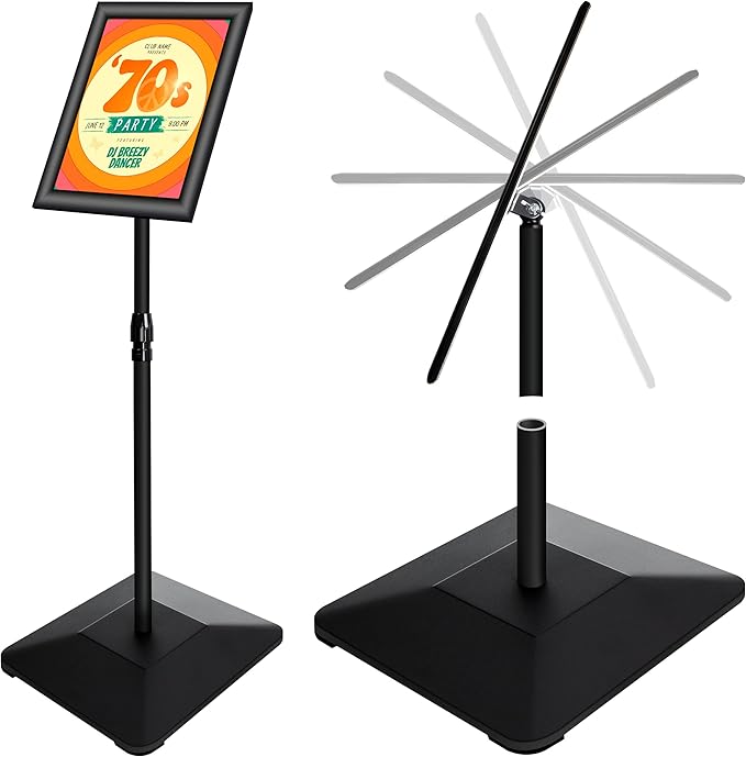 VAIIGO 8.5"x11" Pedestal Poster Holder Stand by VAIIGO