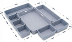 Welaxy Desk Drawer Organizer Tray, 8-Piece Felt Storage Drawer Dividers - Image 7