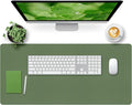 Bloss Olive Green Desk Mat 35.4" x 15.7", Desk Matt by Bloss