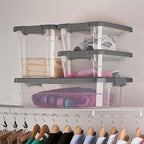 Sterilite 12-Pack Modular Stacker Box, Durable Clear Plastic Storage Bins - Image 8