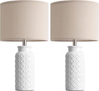 innqoo 22.6" modern ceramic bedside lamps set of, view 9