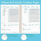 Simplified Fitness Journal for Women & Men, A5 Workout Journal/Planner Daily - Image 3