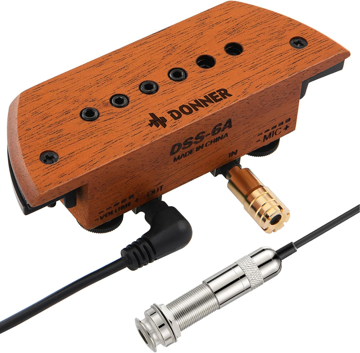 donner acoustic guitar pickup, guitar pickups active mahogany, main product view
