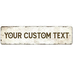 Rustic Custom Sign, Personalized Metal Signs, Gift by SigoSigns