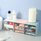MILULUGO Makeup Organizer with 4 Drawers, Desk Organizer, Cosmetics Storage Box - Image 6