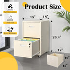 SteeLoong 2 Drawer File Cabinet - Image 3