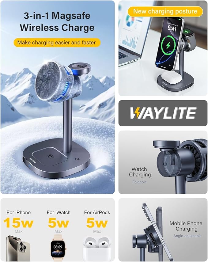 3 in 1 Wireless Charging Station - Image 9