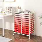 Happygrill 20-Drawer Organizer Cart Tools, Mobile Utility Storage Cart - Image 2