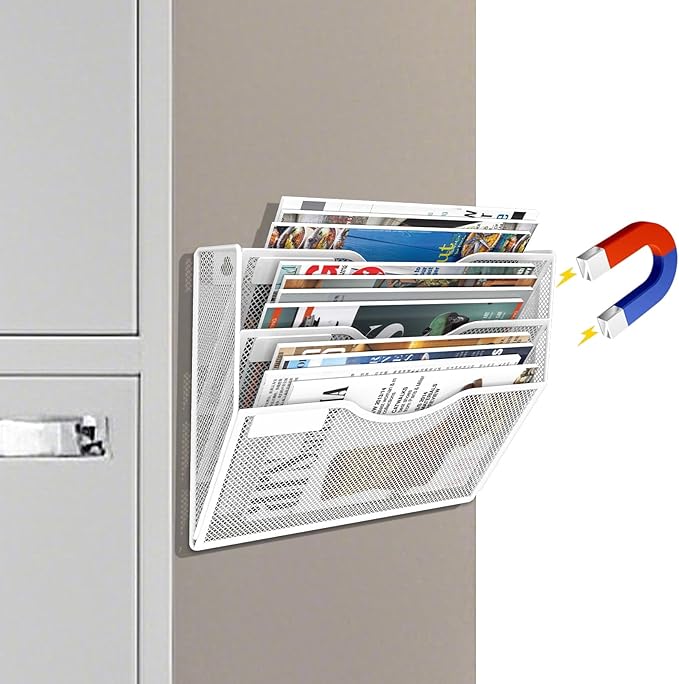 LQPAFZ 3-Tier Magnetic File Holder, No Drilling Installation File Cabinet - Image 8