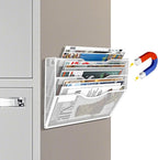 LQPAFZ 3-Tier Magnetic File Holder, No Drilling Installation File Cabinet - Image 8
