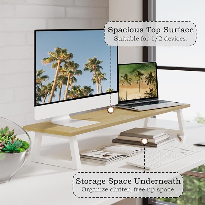 TEAMIX 31.5 inch Dual Monitor Riser - Image 3