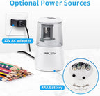 JARLINK Electric Pencil Sharpener, Heavy-Duty Helical Blade to Fast Sharpen - Image 5
