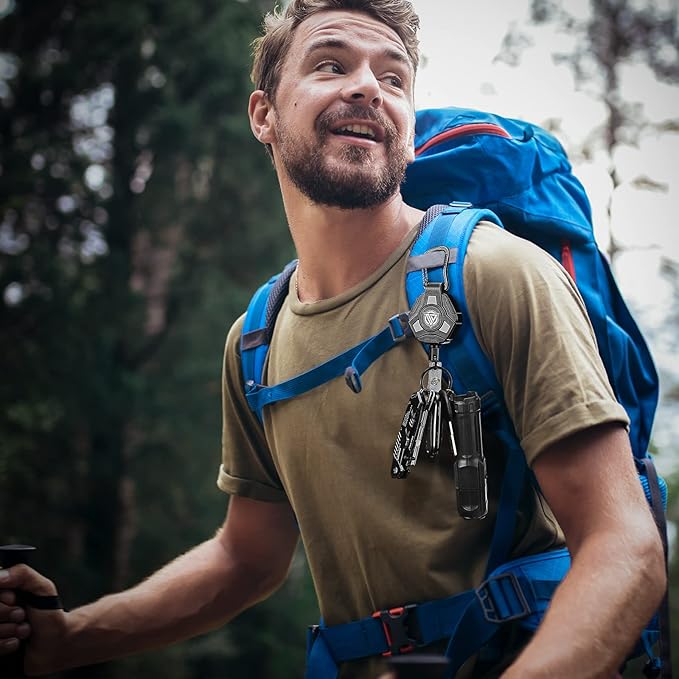 1 Pack Retractable Keychain Heavy Duty, Badge Reels Retractable, Tactical ID - Image 5
